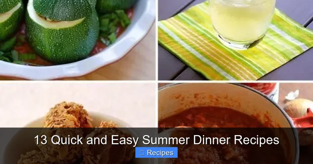 13 Quick and Easy Summer Dinner Recipes