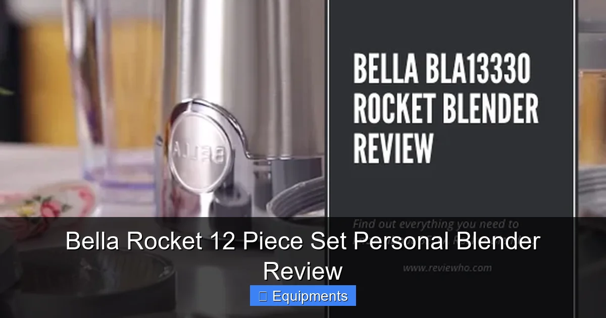 Bella Rocket 12 Piece Set Personal Blender Review