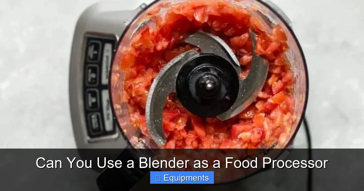 Can You Use a Blender as a Food Processor