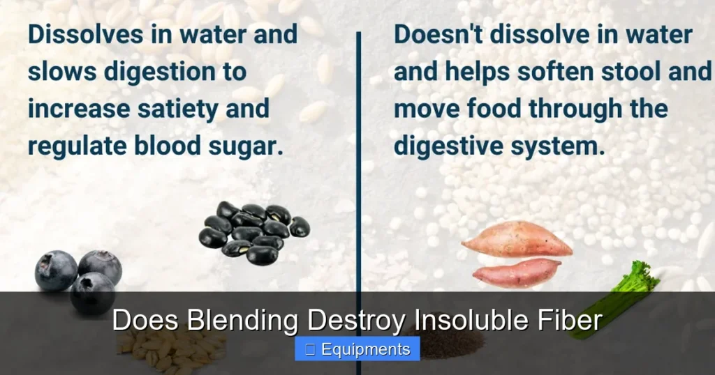 Does Blending Destroy Insoluble Fiber