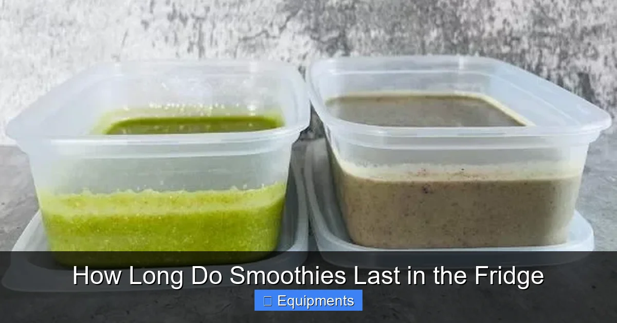 How Long Do Smoothies Last in the Fridge