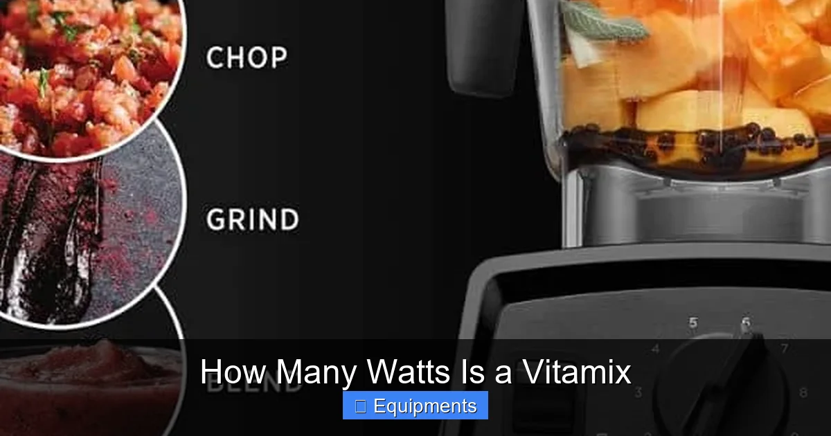 How Many Watts Is a Vitamix