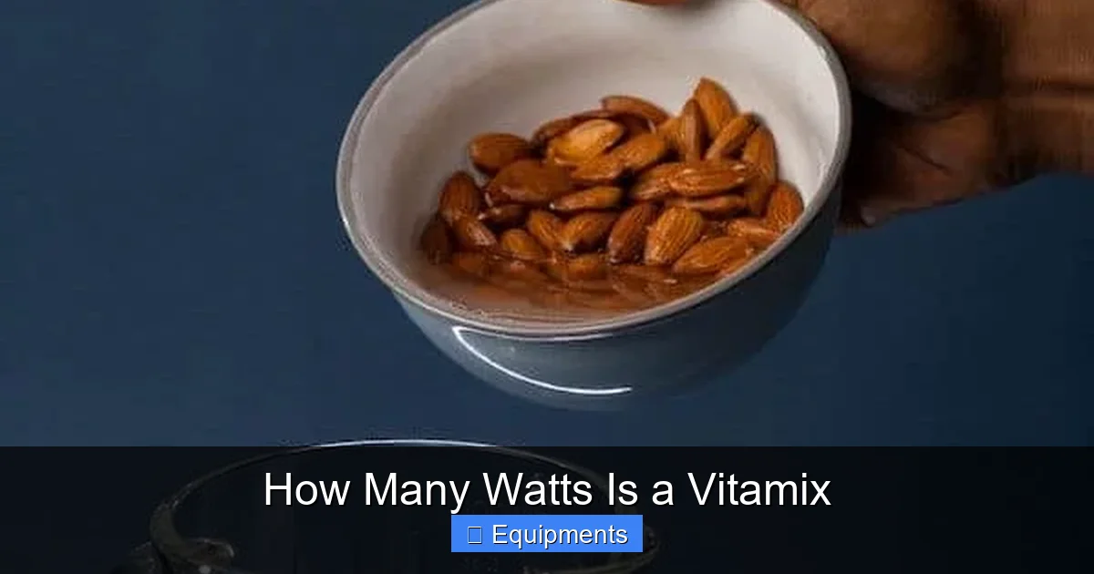 How Many Watts Is a Vitamix