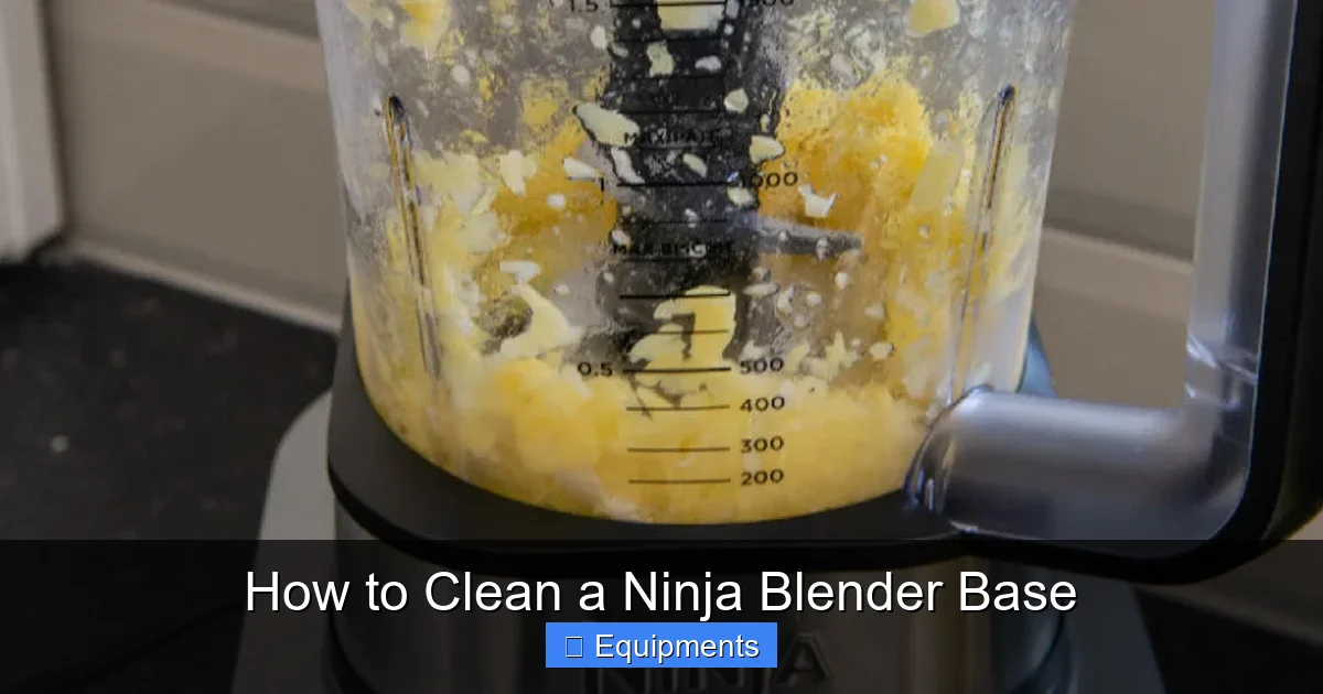 How to Clean a Ninja Blender Base