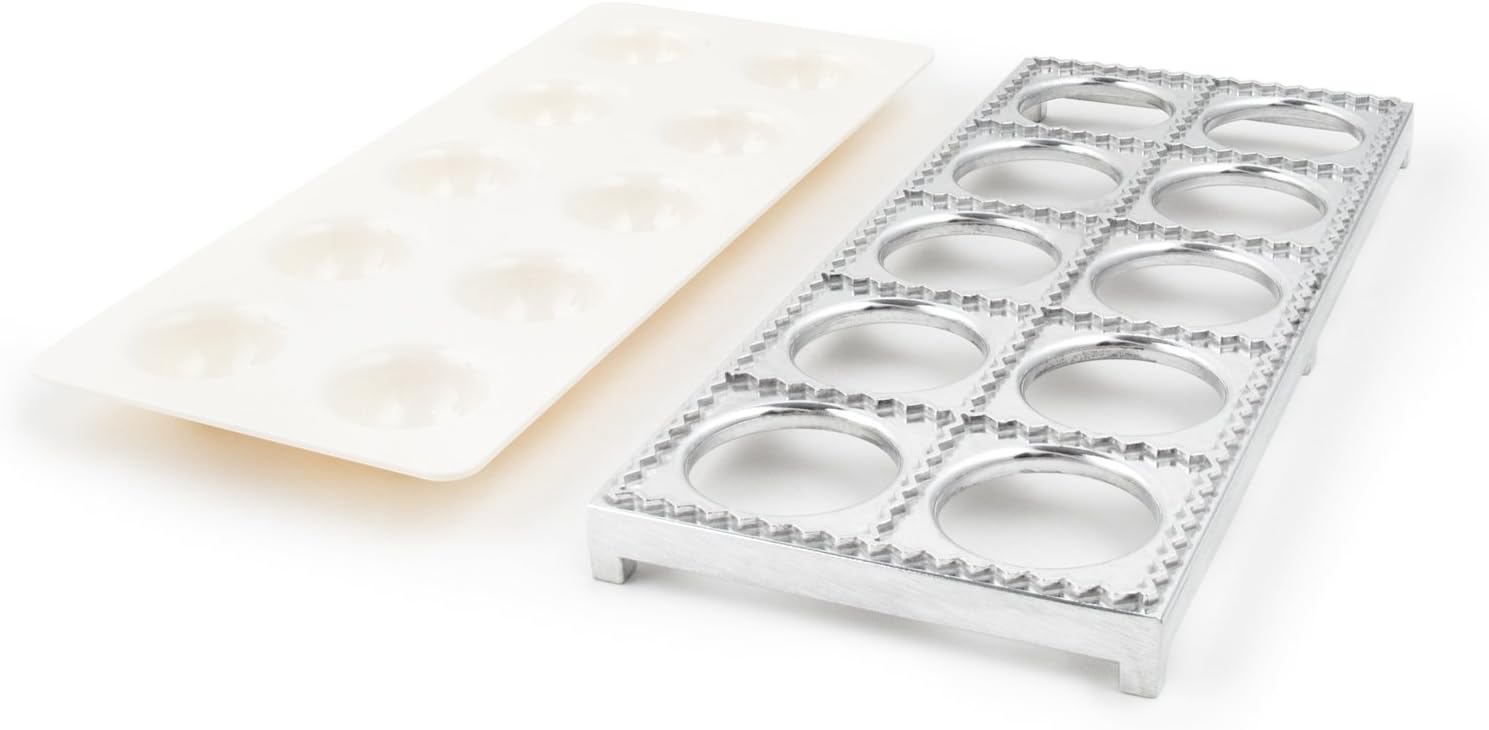 Fox Run Large Aluminum Ravioli Maker - Makes 10 Jumbo 2