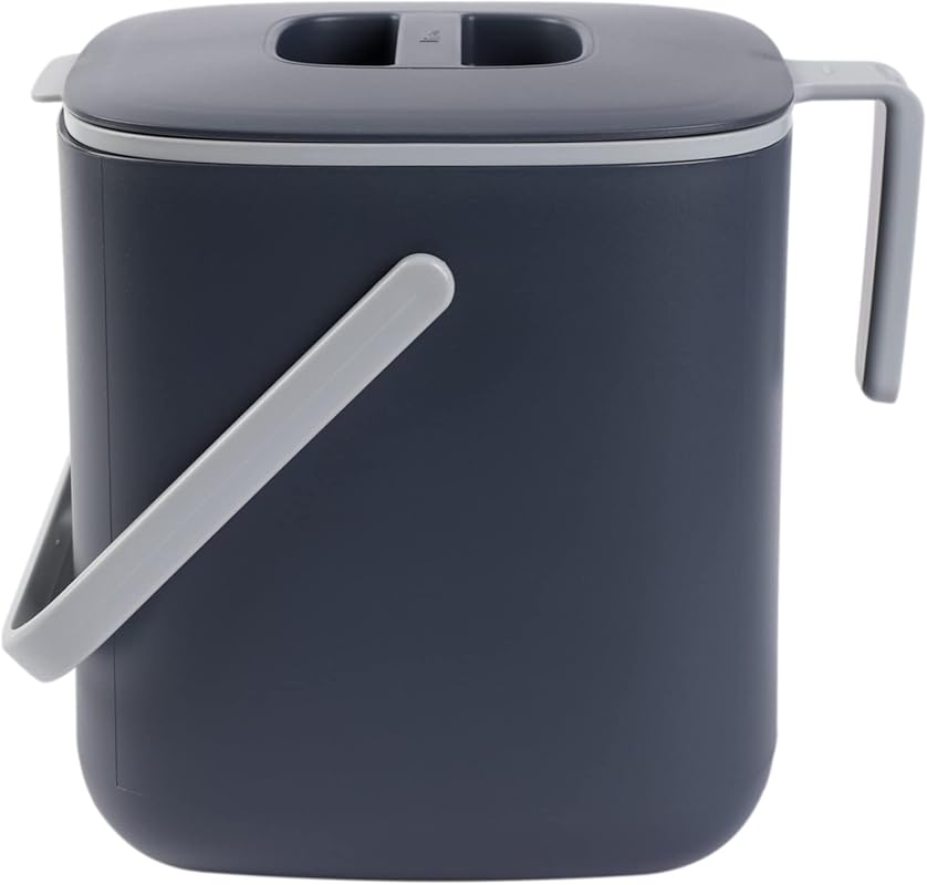 Blue Ginkgo 2.6L Filter-Free Odor-Tight Countertop Food Waste Pail wit