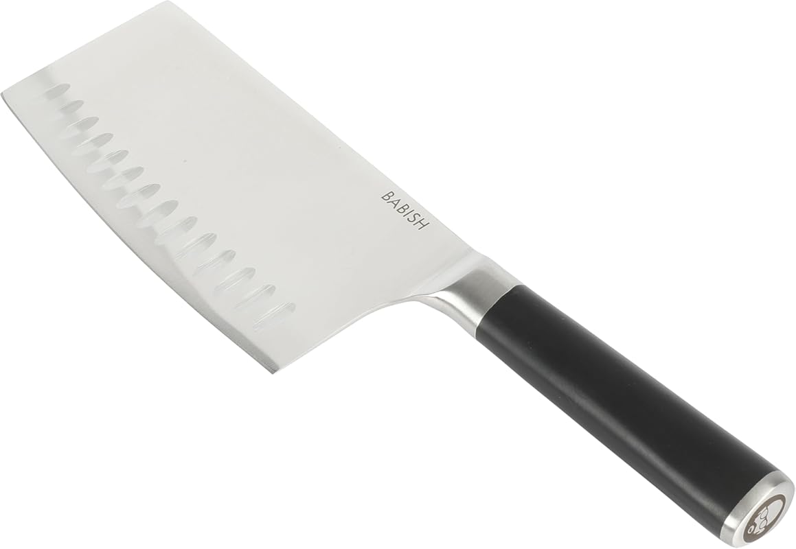 Babish 6.5-inch Forged Cleaver Knife featuring High-Carbon 1.4116 Germ
