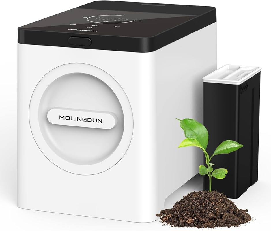 3L 3-Liter Electric Countertop Composter with Touch Screen, Triple Gri