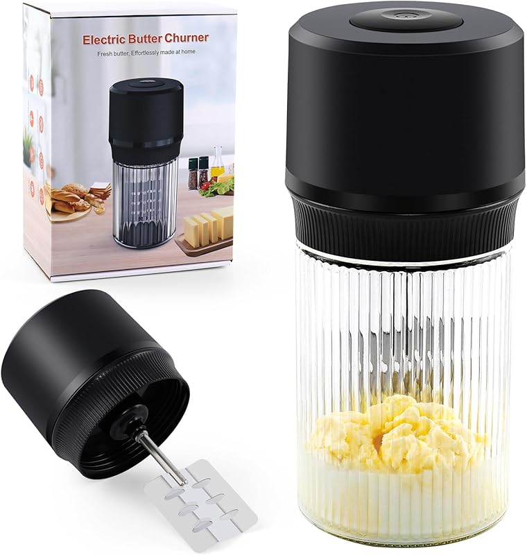 IFOLO Electric Butter Churn, One-Touch Butter Maker in 5-10 Minutes, 3