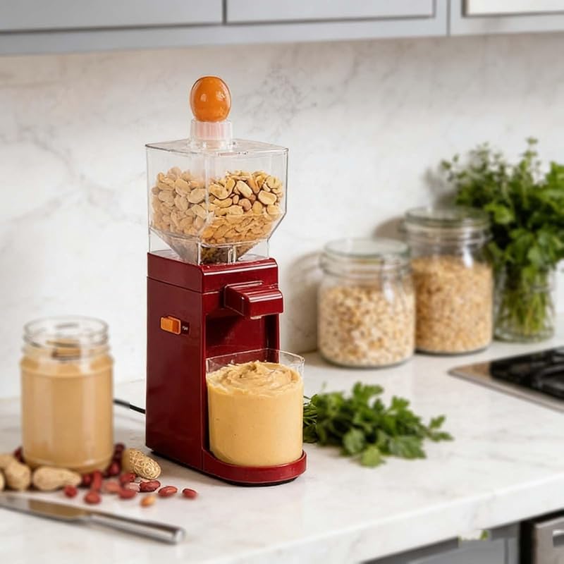 Peanut Butter Grinder Machine 500mL, Heavy-Duty with Non-Slip Base, Ea