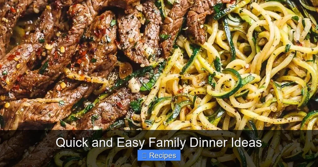 Quick and Easy Family Dinner Ideas