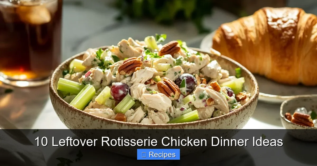 10 Leftover Rotisserie Chicken Dinner Ideas
