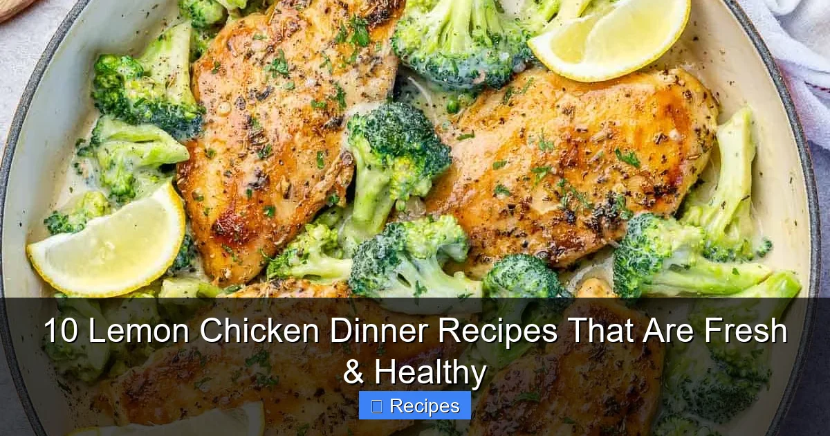 10 Lemon Chicken Dinner Recipes That Are Fresh & Healthy