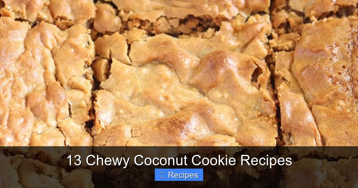 13 Chewy Coconut Cookie Recipes