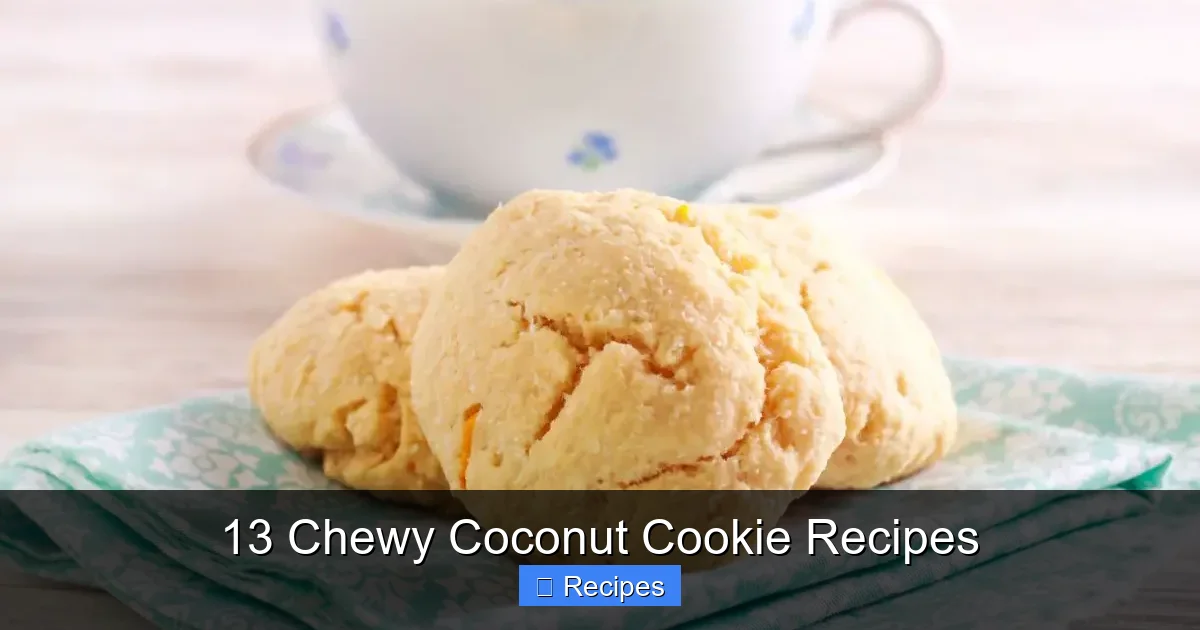 13 Chewy Coconut Cookie Recipes