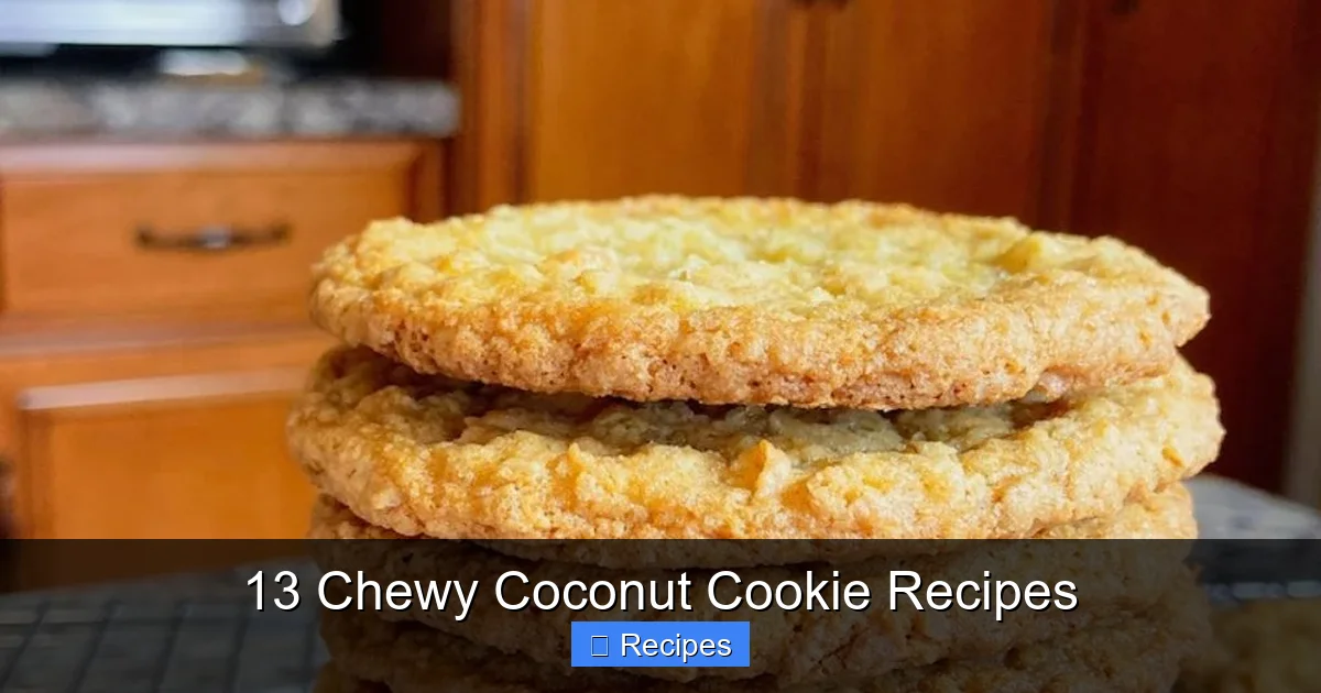 13 Chewy Coconut Cookie Recipes