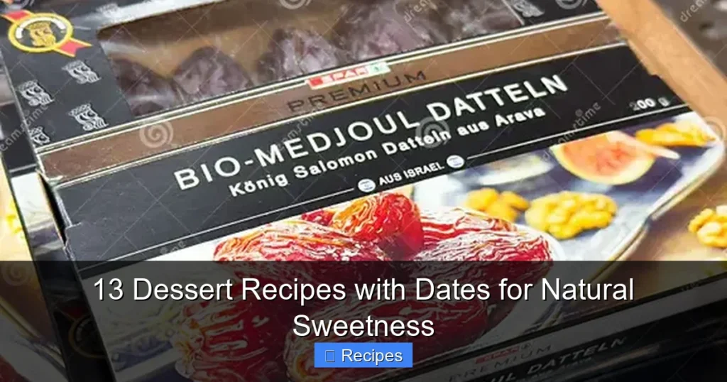 13 Dessert Recipes with Dates for Natural Sweetness