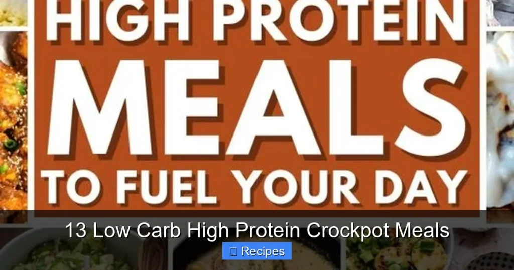 13 Low Carb High Protein Crockpot Meals