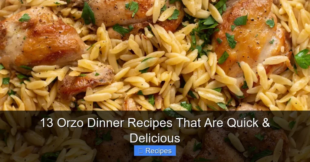 13 Orzo Dinner Recipes That Are Quick & Delicious