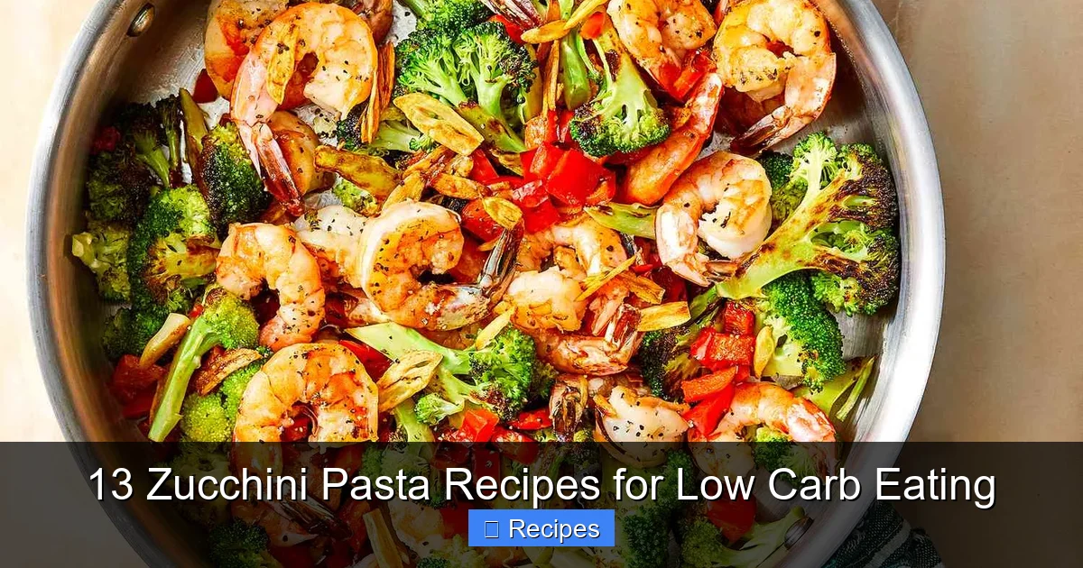 13 Zucchini Pasta Recipes for Low Carb Eating