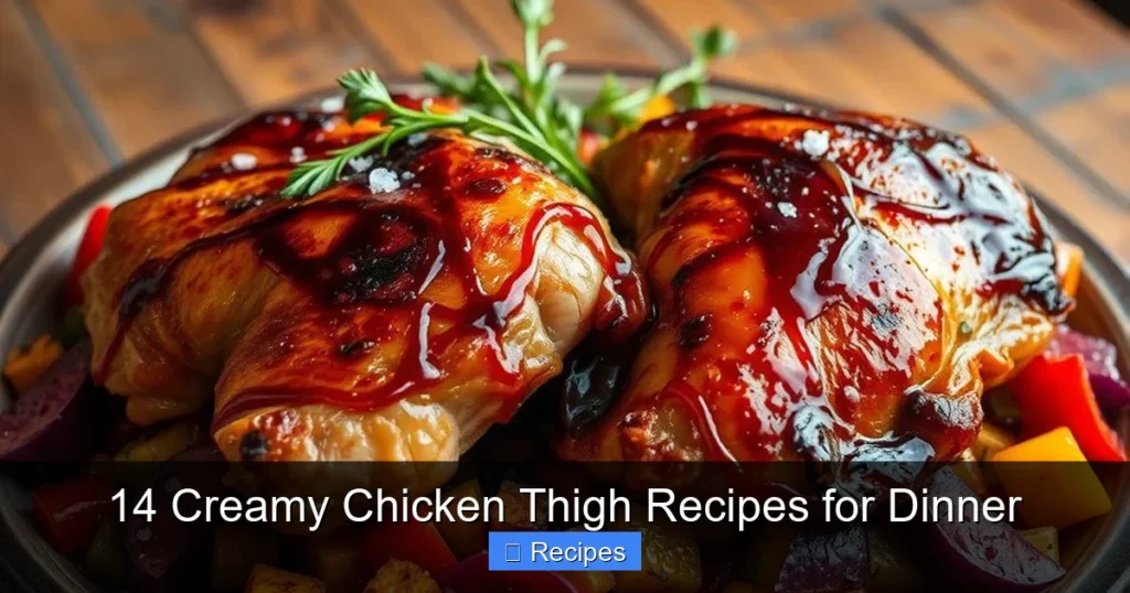 14 Creamy Chicken Thigh Recipes for Dinner