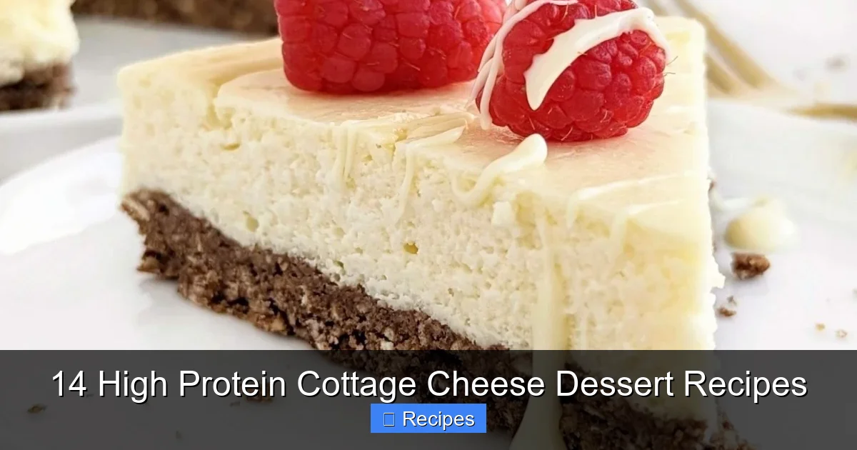 14 High Protein Cottage Cheese Dessert Recipes