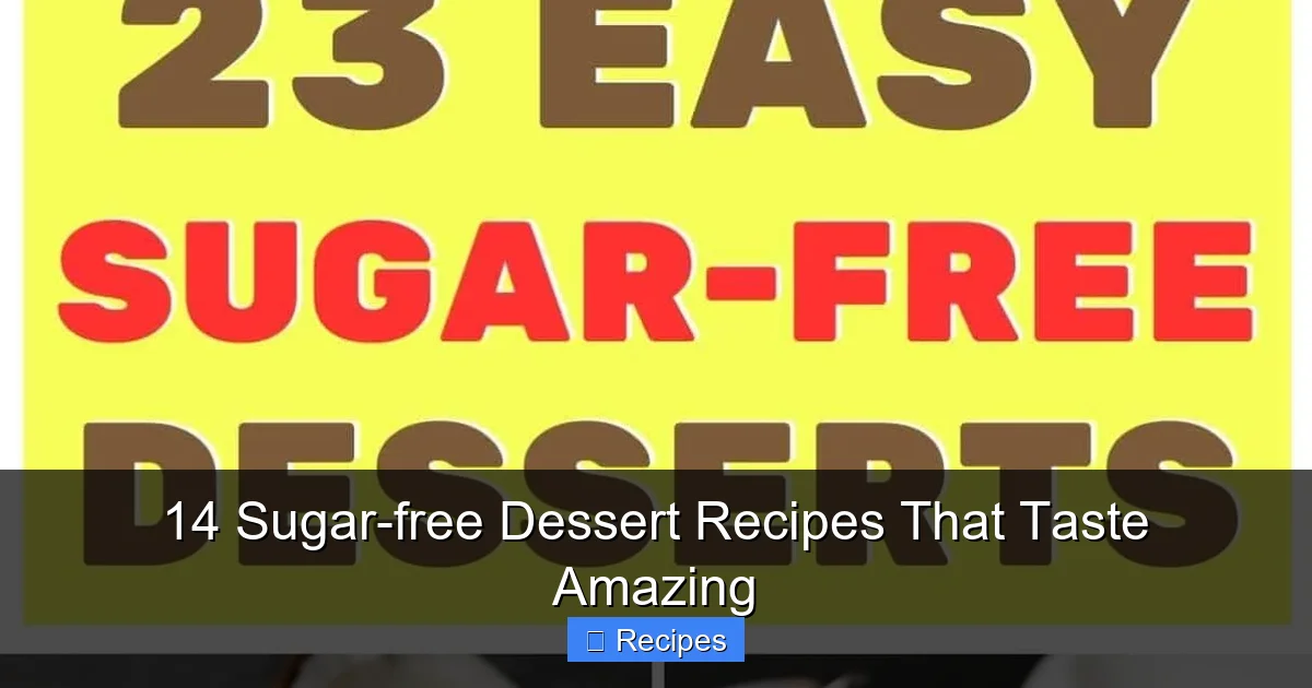 14 Sugar-free Dessert Recipes That Taste Amazing