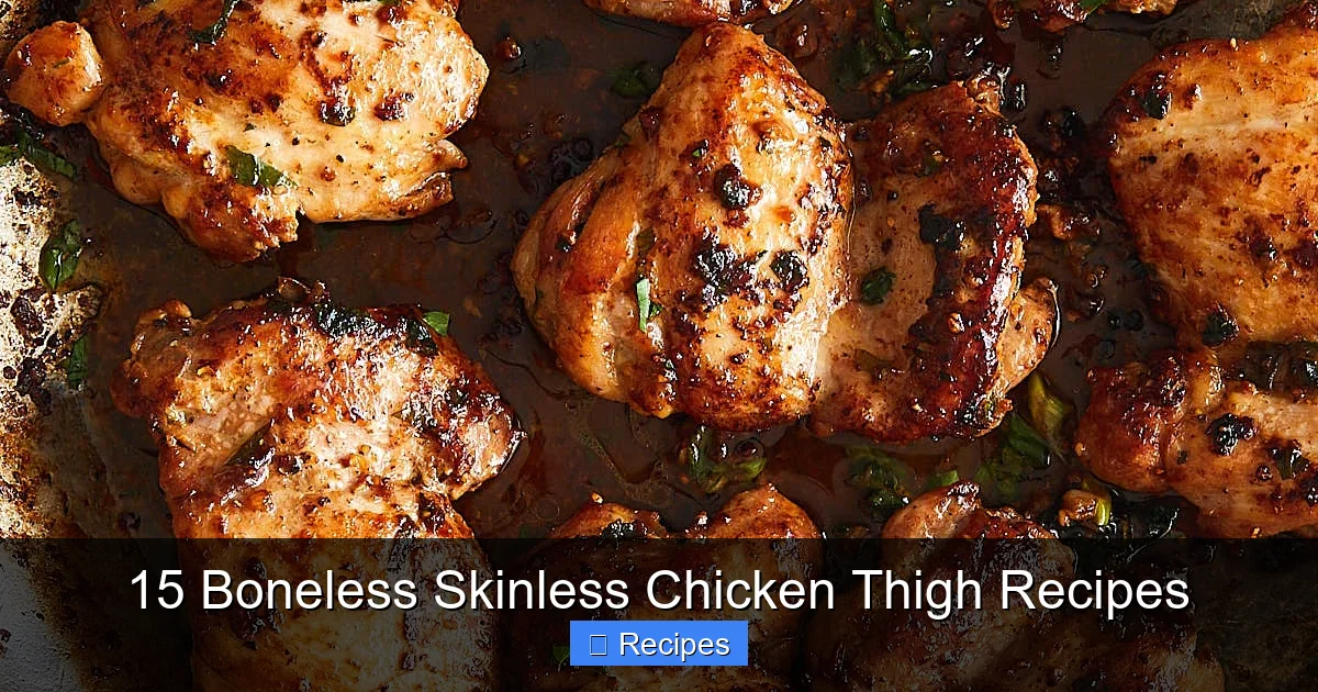 15 Boneless Skinless Chicken Thigh Recipes
