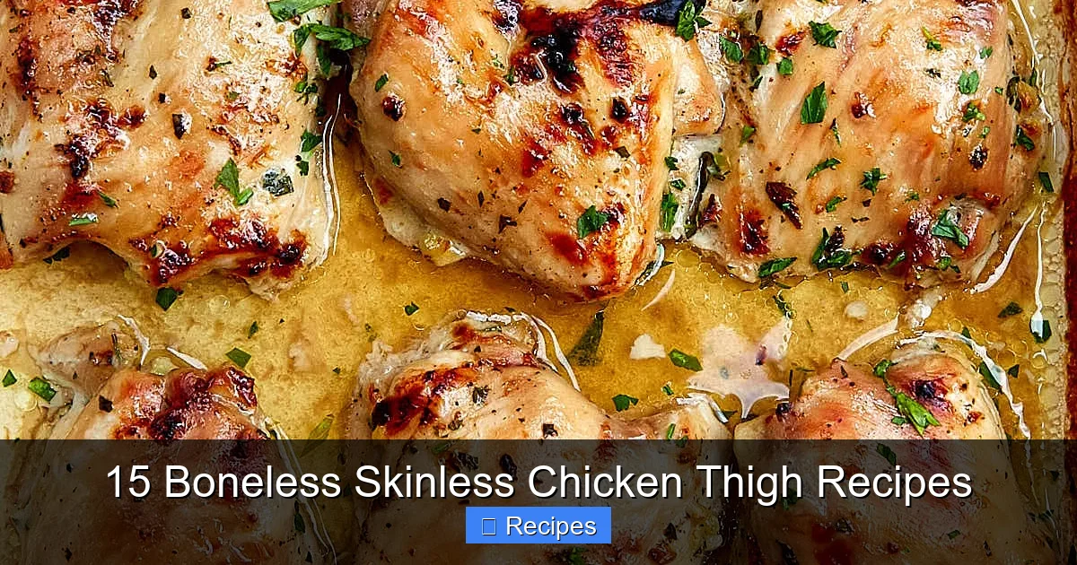 15 Boneless Skinless Chicken Thigh Recipes