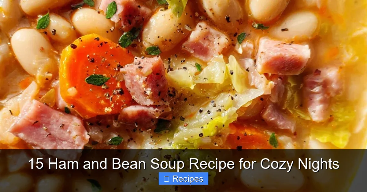 15 Ham and Bean Soup Recipe for Cozy Nights