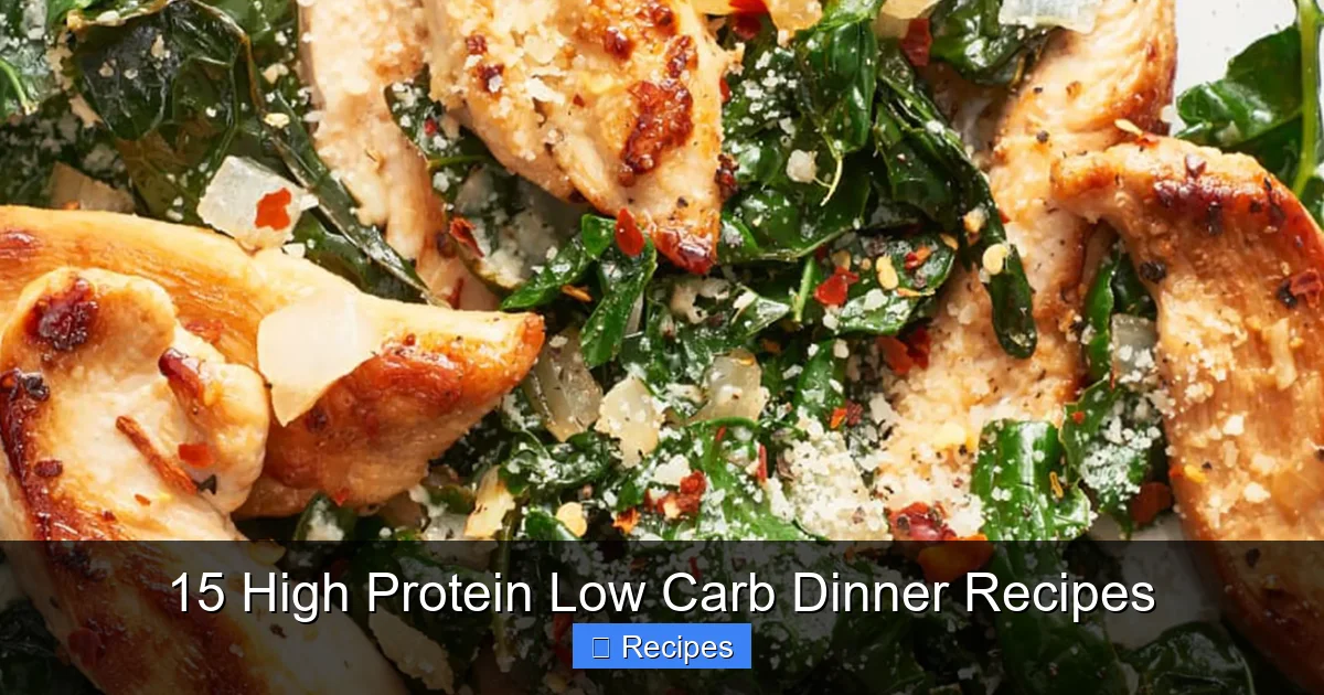 15 High Protein Low Carb Dinner Recipes