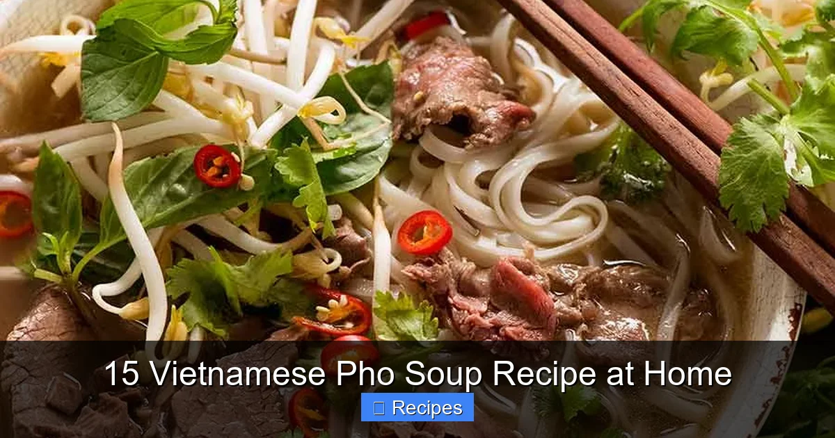 15 Vietnamese Pho Soup Recipe at Home