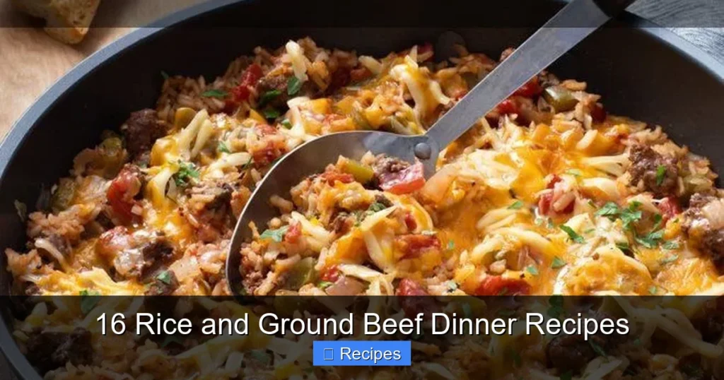 16 Rice and Ground Beef Dinner Recipes
