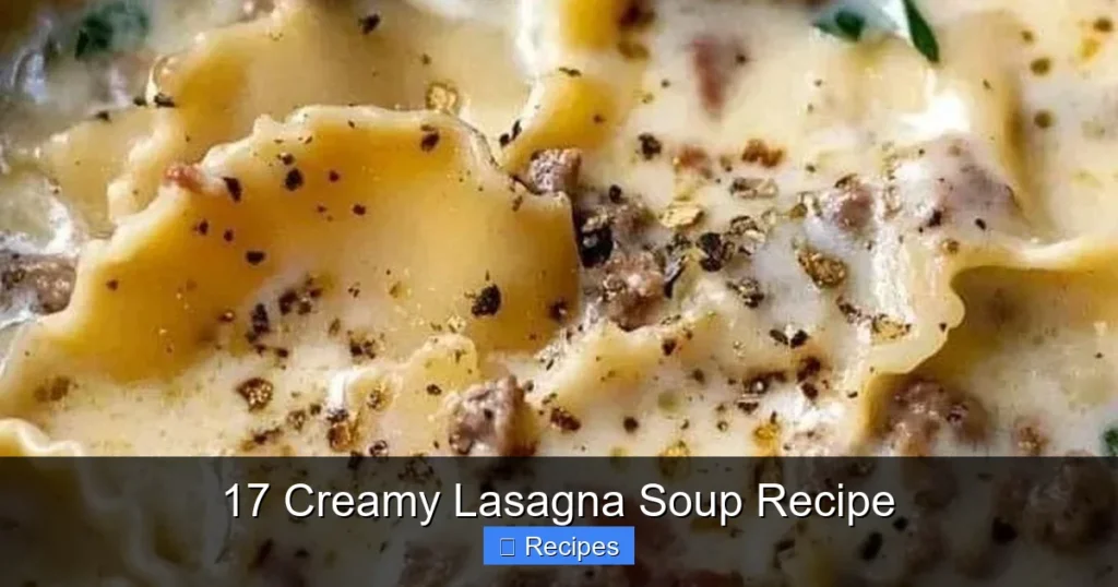 17 Creamy Lasagna Soup Recipe