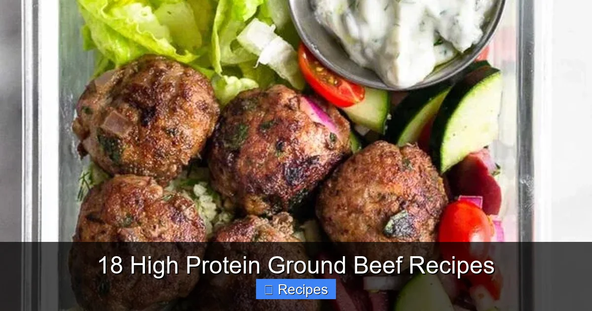 18 High Protein Ground Beef Recipes