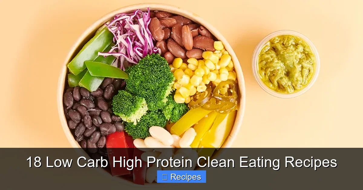 18 Low Carb High Protein Clean Eating Recipes