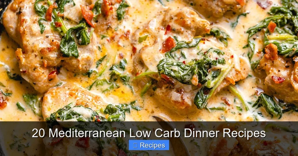 20 Mediterranean Low Carb Dinner Recipes