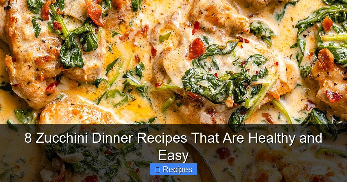8 Zucchini Dinner Recipes That Are Healthy and Easy