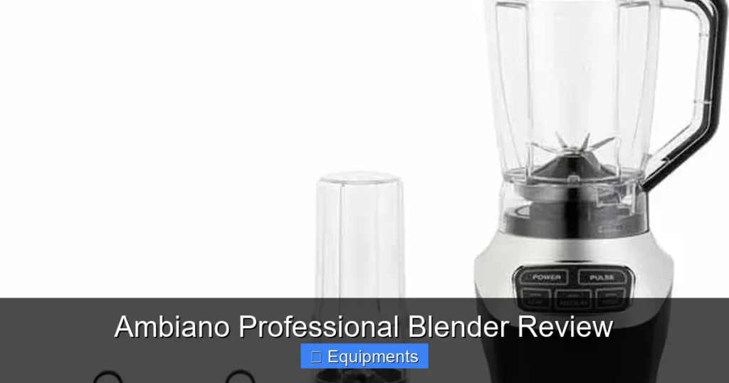Ambiano Professional Blender Review