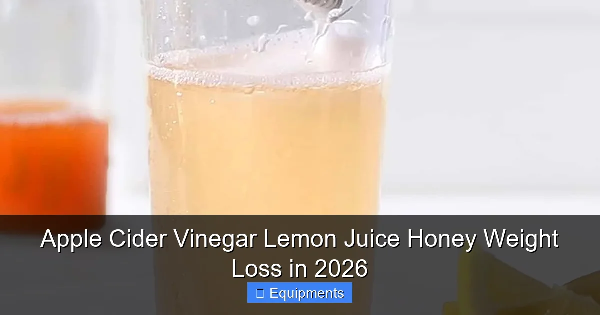 Apple Cider Vinegar Lemon Juice Honey Weight Loss in 2026