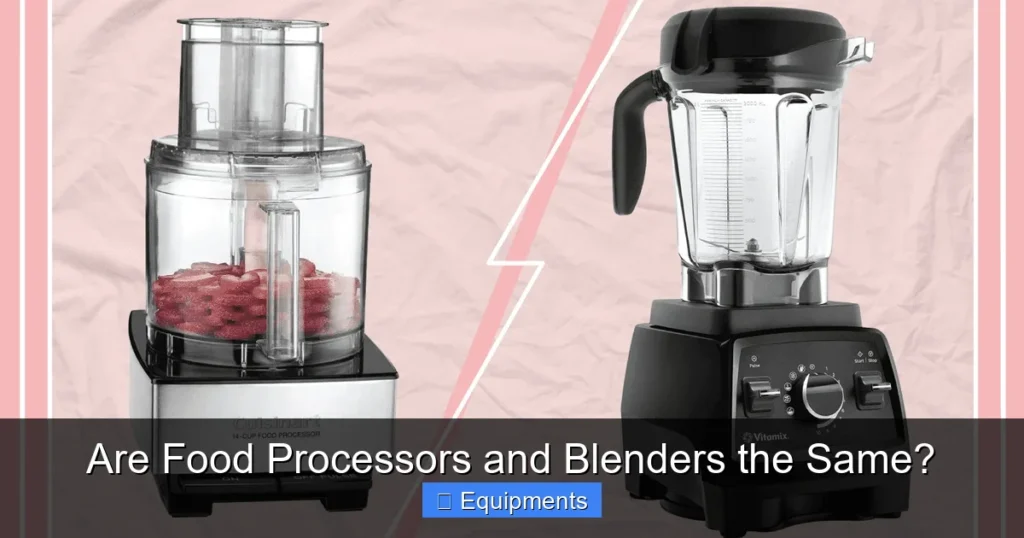 Are Food Processors and Blenders the Same?
