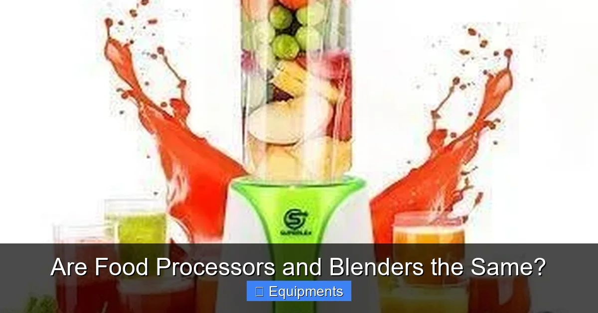Are Food Processors and Blenders the Same?