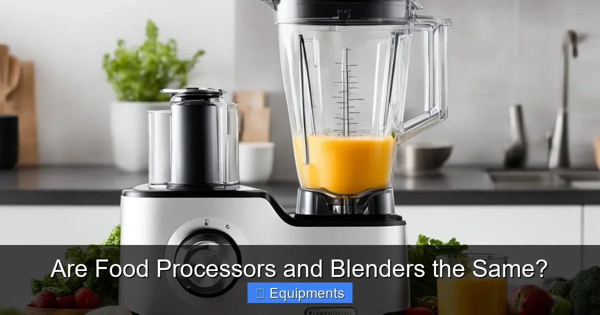 Are Food Processors and Blenders the Same?