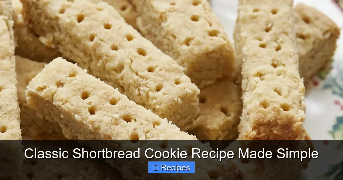 Classic Shortbread Cookie Recipe Made Simple