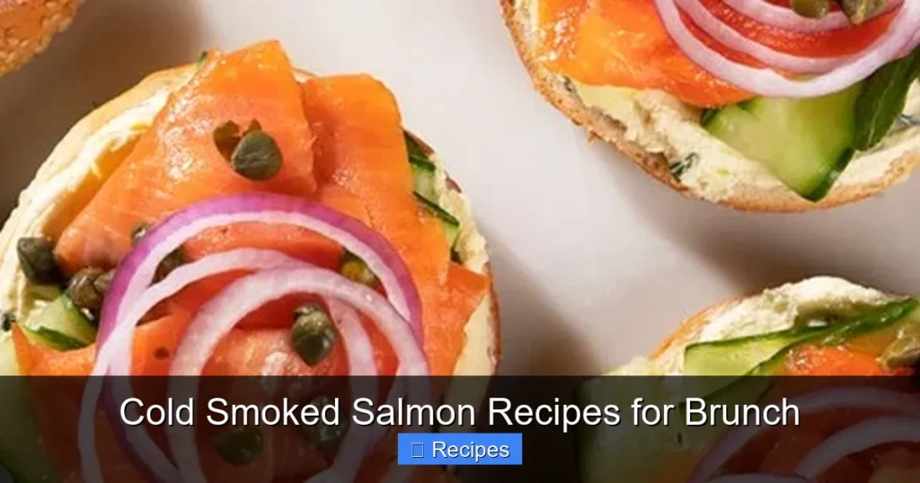 Cold Smoked Salmon Recipes for Brunch