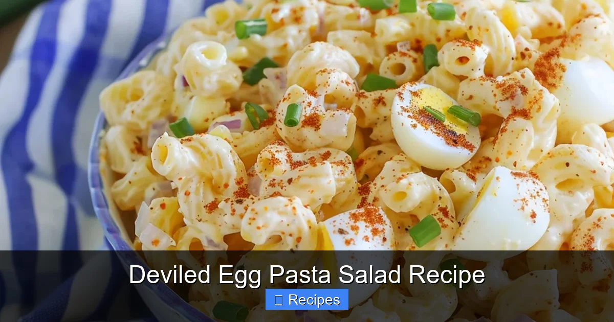 Deviled Egg Pasta Salad Recipe