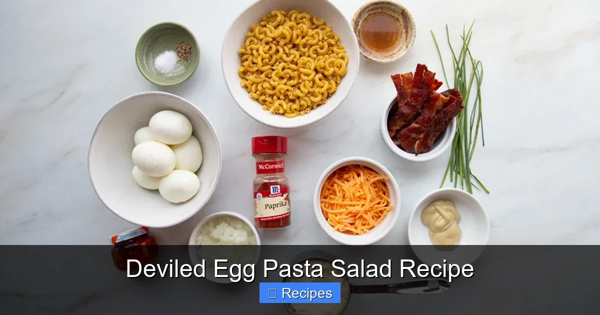 Deviled Egg Pasta Salad Recipe