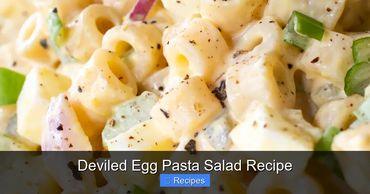 Deviled Egg Pasta Salad Recipe