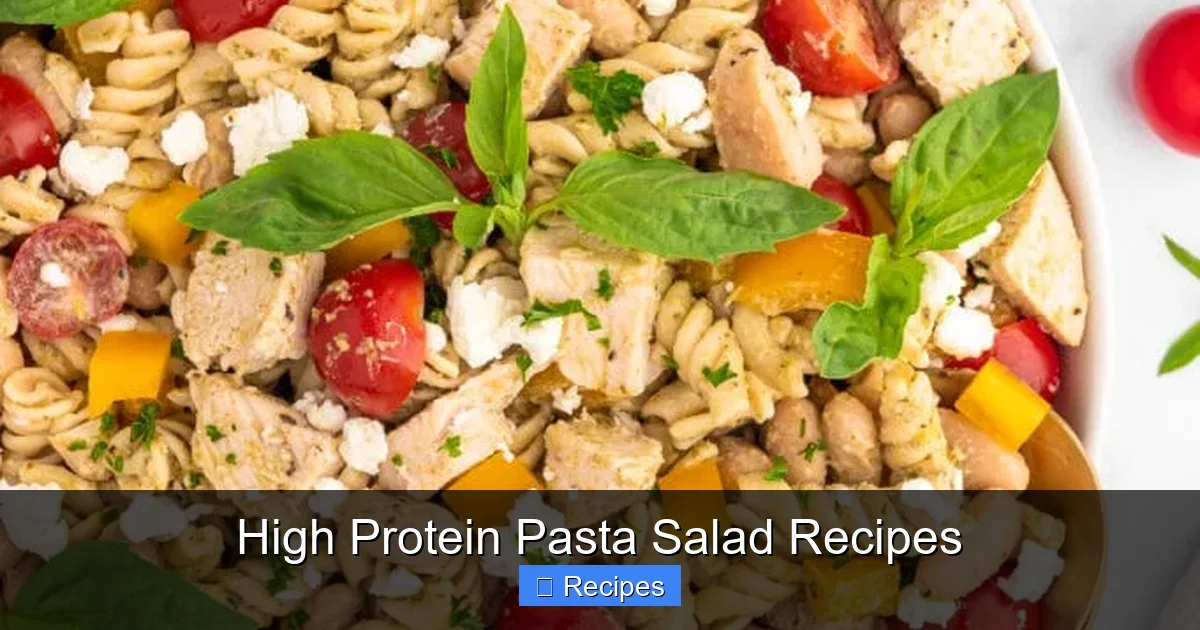 High Protein Pasta Salad Recipes