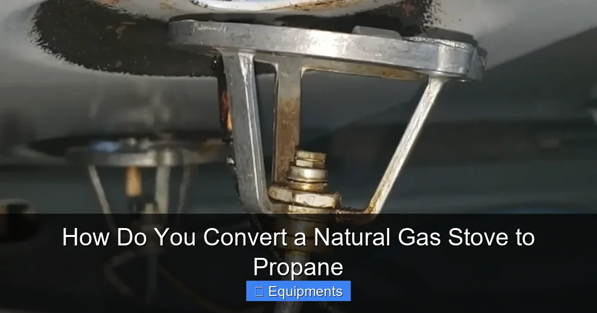 How Do You Convert a Natural Gas Stove to Propane